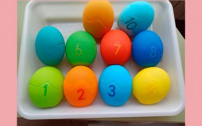 CONTEO Y ASOCIACIÓN CON HUEVOS DE DINOS